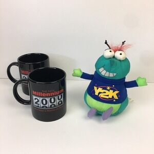 Millennium Odometer Mugs Year 1999 2000 Y2K Bug Hallmark Only a Matter‎ of Time